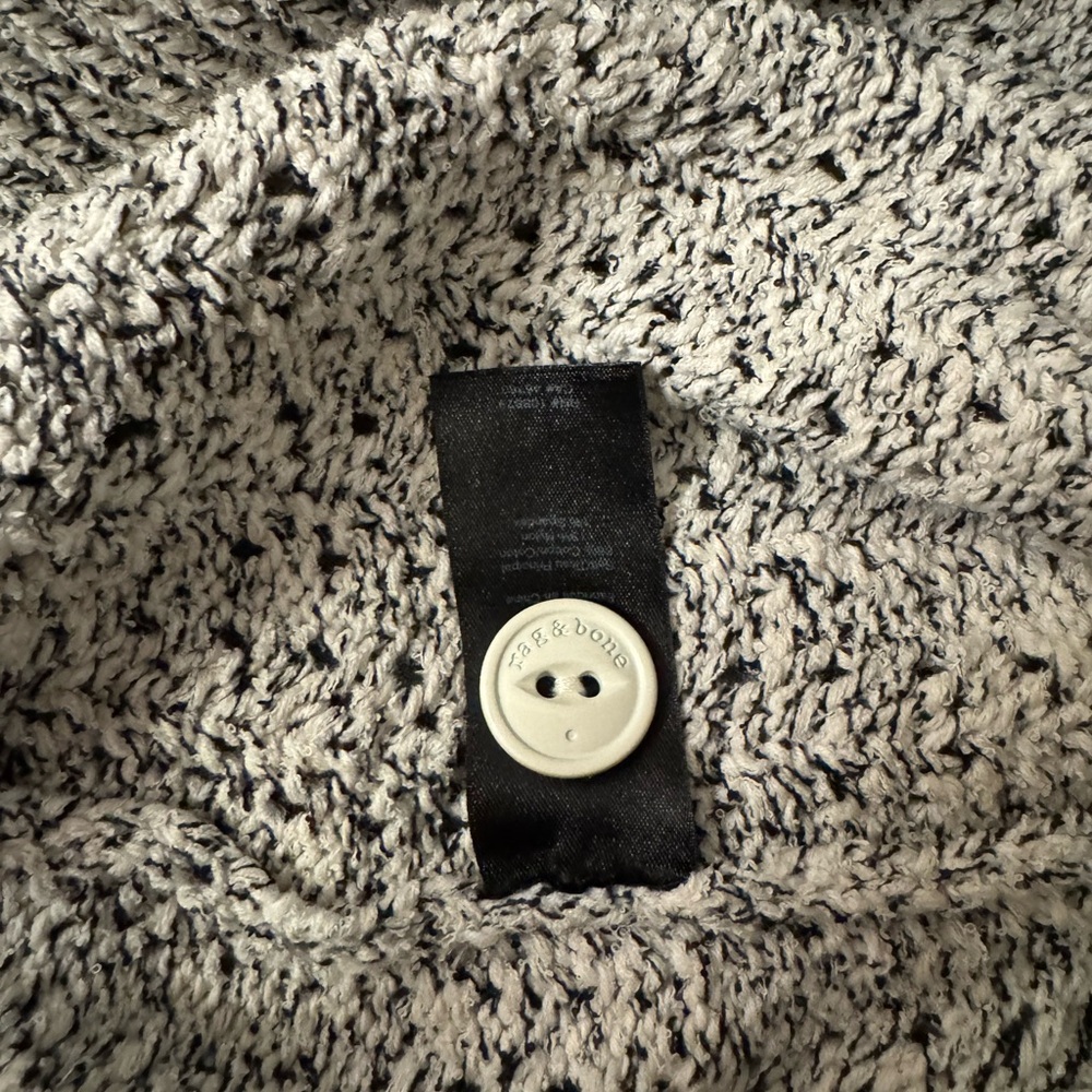 NWT rag & bone Textured Gray Cardigan - Picture 7 of 9